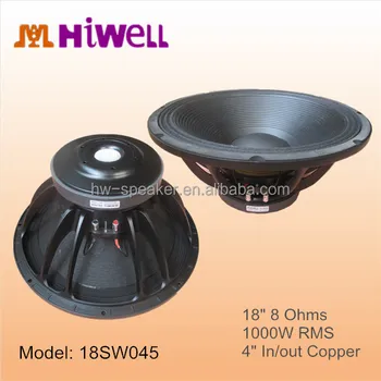 4 ohm 18 inch subwoofer