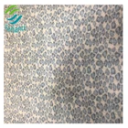 light blue color leopard print pv plush fabric 270gsm