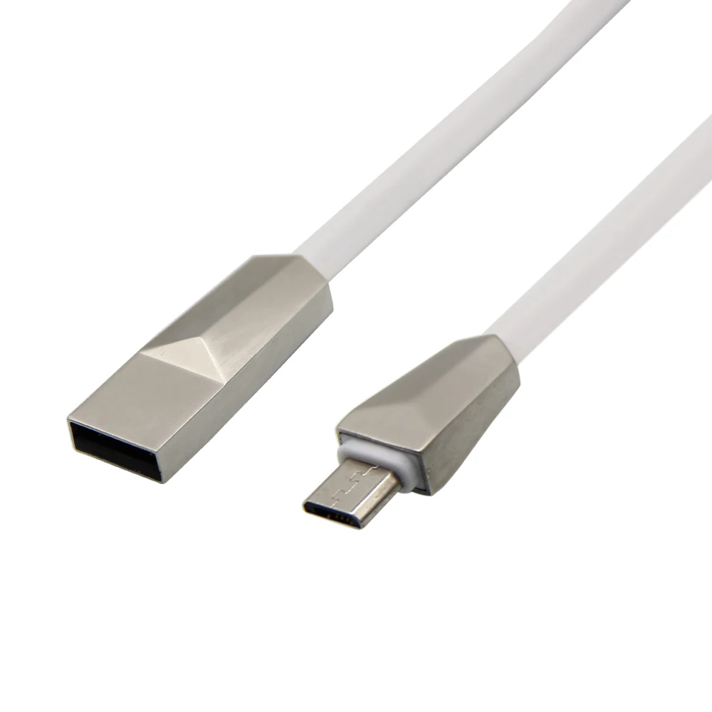 Fantastic 1 year Warranty Top Level Zinc Alloy Metal Heads Android Mobile TPE Micro USB Cable Fast Charging Cord - ANKUX.COM