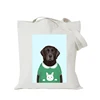 cartoon custom eco canvas bag cute customize DIY logo shopping bags logo foldable reusable tote bag
