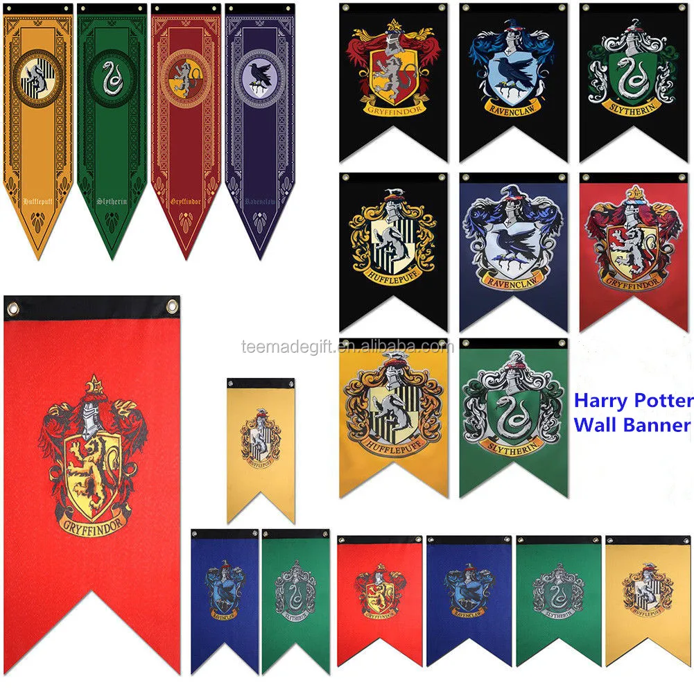 自定义哈利 · 波特霍格沃茨学校四栋房子 crests 旗帜 30 "x 50"