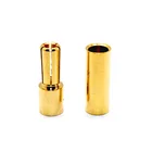 5mm copper 24k golden plated banana plug EC5 connector