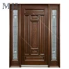 Fashion Design Exterior Polishing Carved Wooden Door / Teak Wood Main Door Designs in Chennai