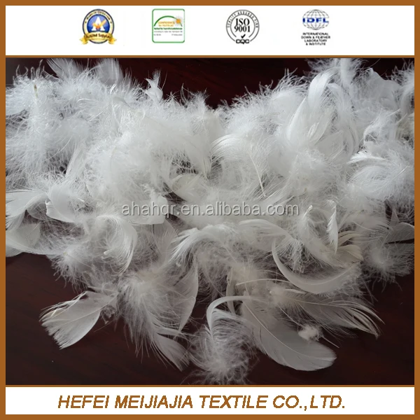 washed white down feather filling material