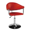 stainless steel swivel stackable bar chair with back