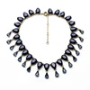 xl01144 Shijie Wholesale Fashion Jewelry Blue Teardrop Necklace For Women