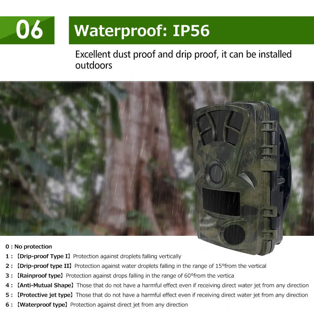 Wildlife Traps 16MP 1080P Hunting Trail Camera Farm Game Scouting Cam Night Vision With Time Lapse 65ft 120 Degree PIR Motion (12)