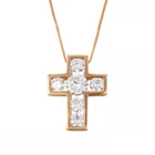 32709 xuping jewelry gold plated modern cross pendant, pendant necklace