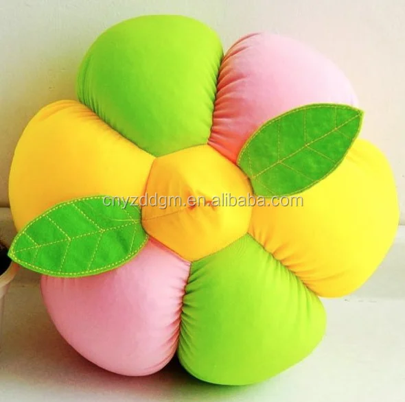 cute stuffed flower pumpkin pillow of halloween toy