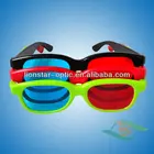 Red cyan glasses anaglyph red blue 3D type, Decrypt red and blue glasses