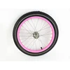 Steel Pink Color Rim 18 Inch Bike Wheel with White Line Tire for Kids Bikes