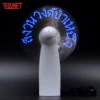 Summer gift air cooler light up fans custom mini LED message fan