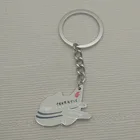 Air plane design custom metal key chain for promotional gift