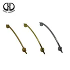 Prompt delivery antique matte brass double side door zinc cabinet handle
