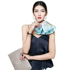 Cheap Custom Digital Printed Designer 100 Pure Brand Long Silk Scarves