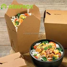 Food grade kraft cheap fast food take away box