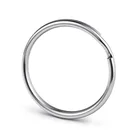 25mm Nickel Plated Steel Split Key Rings Round Edge Style Wholesale Keyrings for DIY key chain