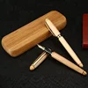 Jx-mq321 High quality personalized wood carved pen set for gift custom logo luxury calligraphy wooden fountain pen