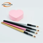 High-grade Black Aluminum Tube Imported Nylon Hair Disposable Lip Brush Makeup Brush