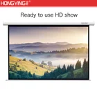 4:3, 72 Inch Motorized Projection Screen Indoor Motorized Electric Projector Screen