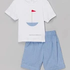 Hot sale children set Boys Clothing sets top and shorts kids Clothes suit