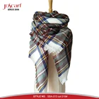 Plaid Blanket Scarf Women Big Square Long Scarves Warm Tartan Checked Shawl