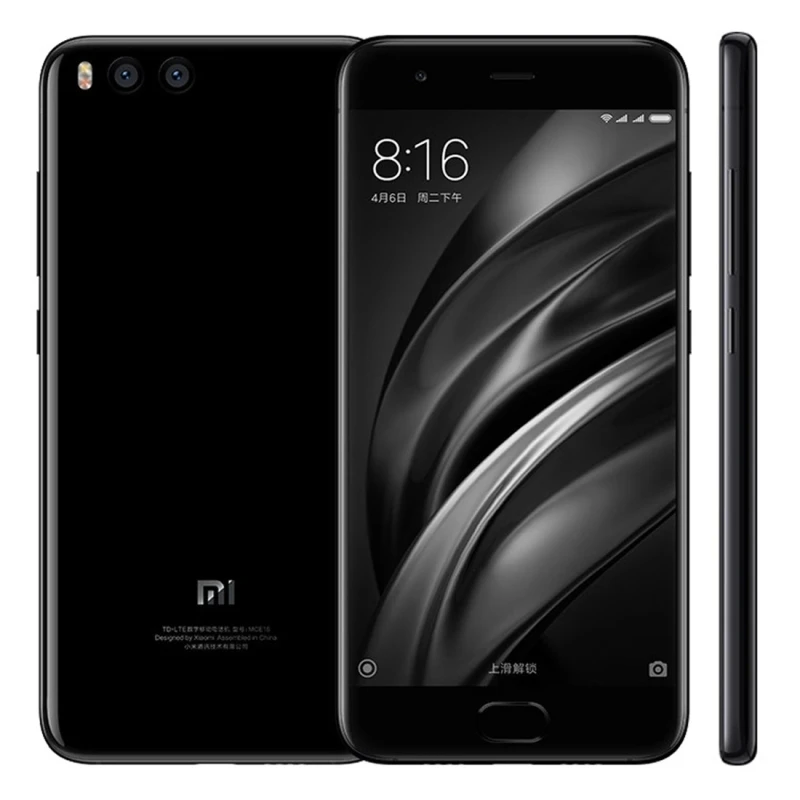 Hot selling Xiaomi Mi6 6GB 64GB 5.15 inch Curved Edge Qualcomm Snapdragon 835 4G GPS smartphone