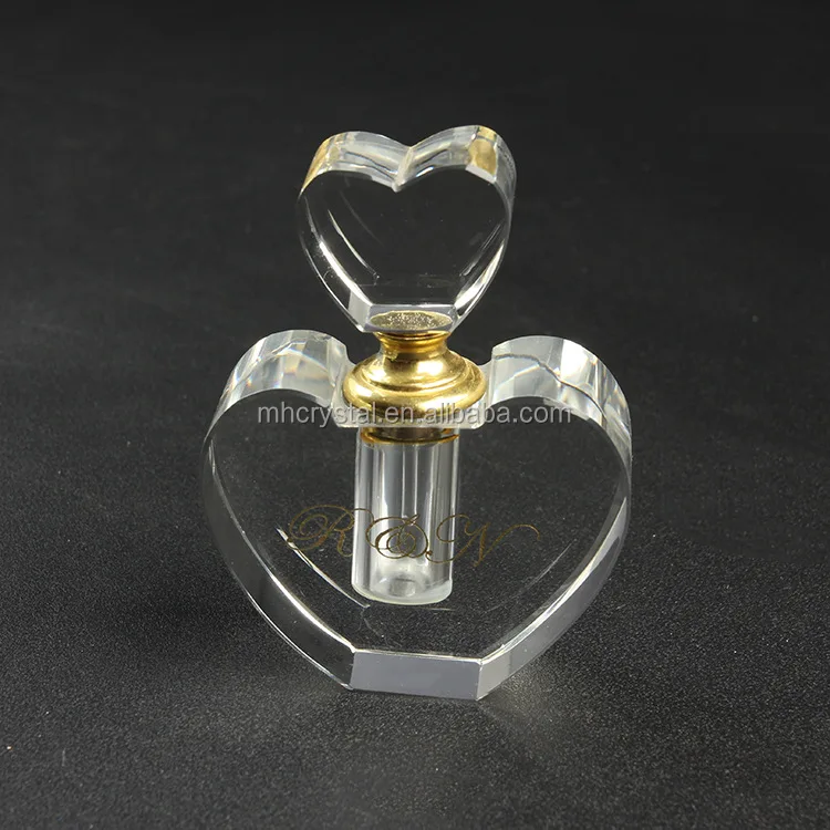 Personalized Heart Shape Crystal Perfume Bottle MH-X0809