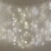3*3m fairy string icicle led curtain light 900 bulbs Outdoor Home Xmas Christmas Wedding new year garden party decoration
