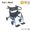 Medical Device Manufacturers Rollator With Adjustable Footrest And Wheels