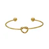 Custom Stainless Steel Metal Cuff Gold Plated Jewelry Bracelet