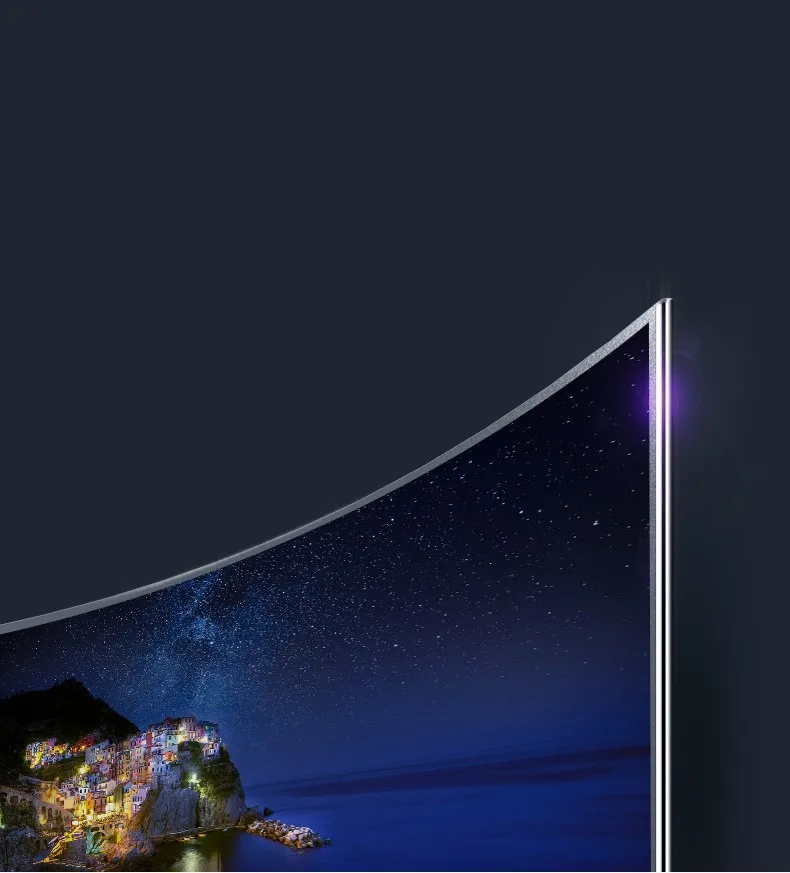 Factory Wholesale 55 inch UHD 4K Curved Smart D-LED TV with WIFI , Android System, App download !