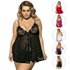 Sexy Sleep Clothes Erotic Underwear Women Baby doll Sexy Lingerie Hot Transparent Plus Size Lace Sleepwear Dress