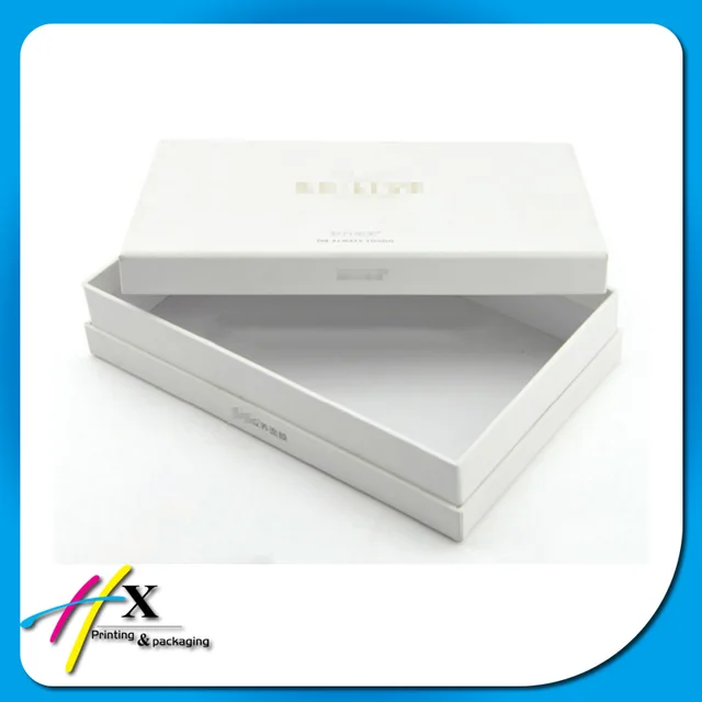 custom made premium white rigid cardboard gift box boutique