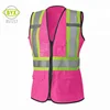 Ladies waistcoat women reflective waistcoat pink safety vest