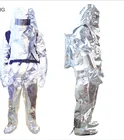 Solas approved aluminum fireman suit fire fighting equipment EC CCS fireman nomex fire suit
