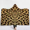Yutong Leopard Tiger Animal Skin Ultra Soft Summer Winter TV Computer Hooded Wearable Blanket Adults Kids For Air conditioner