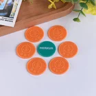 High Quality Embossed Custom Clear Plastic Token Coin