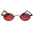custom logo new design retro small around shape fashion metal protective shades sunglasses del sol