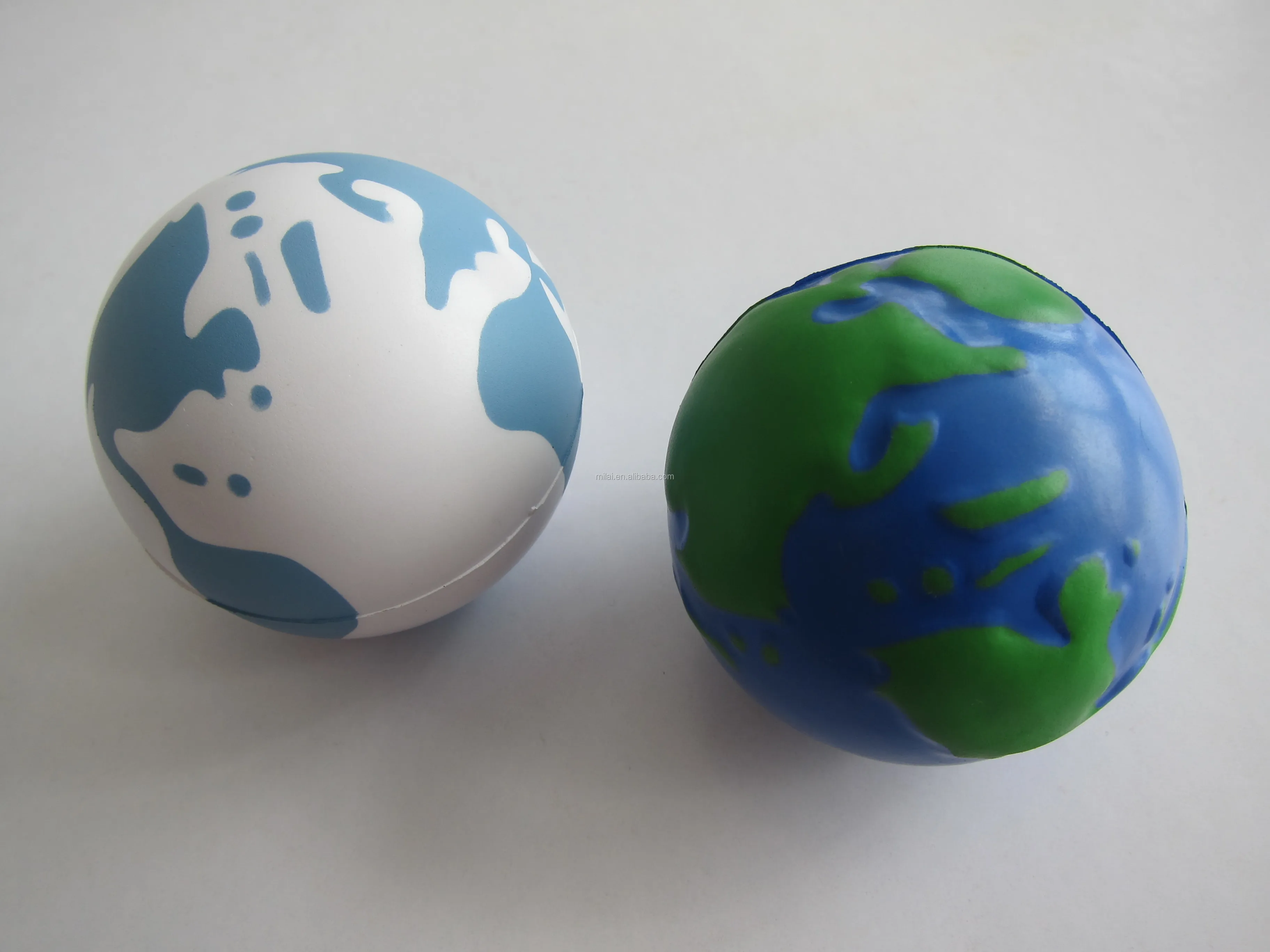 full colour print pu stress earth ball toy /pro