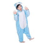 2019 New Arrival pajamas Blue rabbit Animal pyjamas children sleepwear kigurumi onesie.