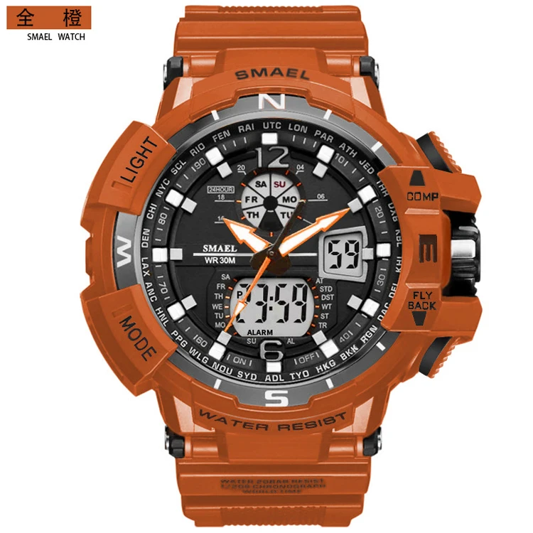 SMAEL 1376 Luxury Brand Men Digital Sport Watches Dual Display G Style Military Army Waterproof Male Clock
SMAEL 1376 Luxury Brand Men Digital Sport Watches Dual Display G Style Military Army Waterproof Male Clock