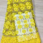 Fashionable French stone net lace fabric /african tulle lace fabrics NL21-5