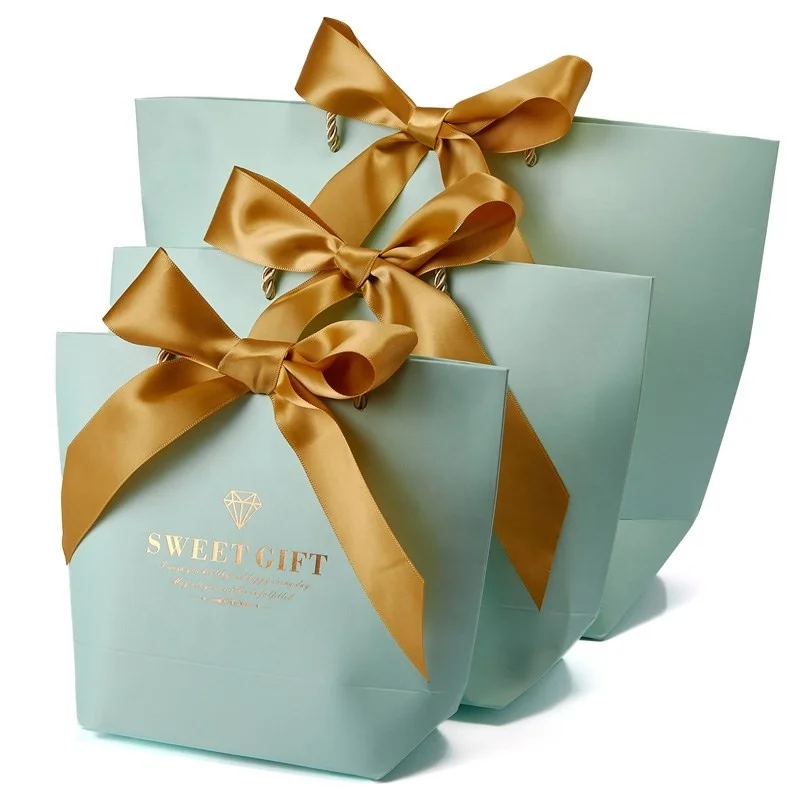 china factory customized fancy merry christmas paper gift bag