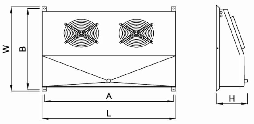 System Ceiling Type Evaporator, 400w-3000w, R404a - detail 6