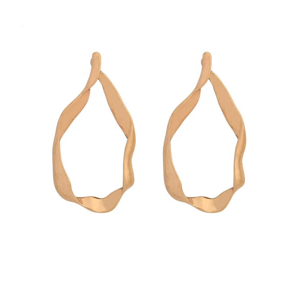 Minimalist gold plated metal jewelry earrings personality geometric retro earrings (KER344), Same as the picture
Minimalist gold plated metal jewelry earrings personality geometric retro earrings (KER344), Same as the picture