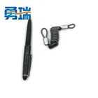 NEW Design 3mm thickness 45cm length transparent black security cable spiral cable protector plastic coil lanyard