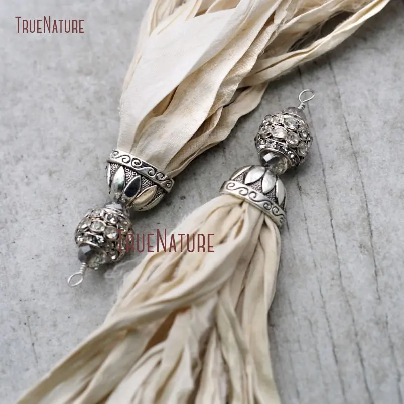 20171206-PM8966- Ivory Sari Silk Tassel Pendant Antique Silver_8