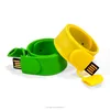 Wholesale bulk cheap promotional gift customized logo printing 4GB slap wristband usb flash memory