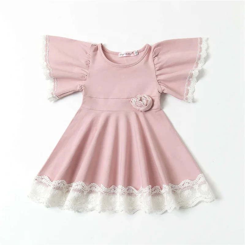 RTS Summer Baby Girl Dress Pink Cotton Lace Dress With A Flower On Waist Dresses, As pic
RTS Summer Baby Girl Dress Pink Cotton Lace Dress With A Flower On Waist Dresses, As pic